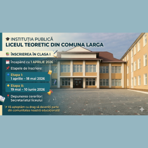 🏫 Anunț: Înscrierea în clasa I – Anul școlar 2026-2027